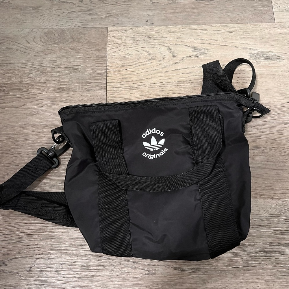 Adidas, mini tote, black